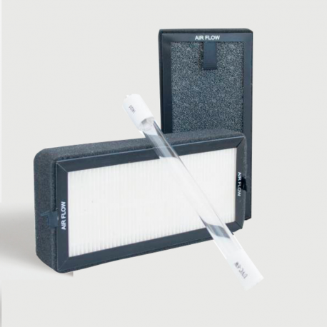 Kit recambio filtros y UV Purificador de Aire Familiar Dual